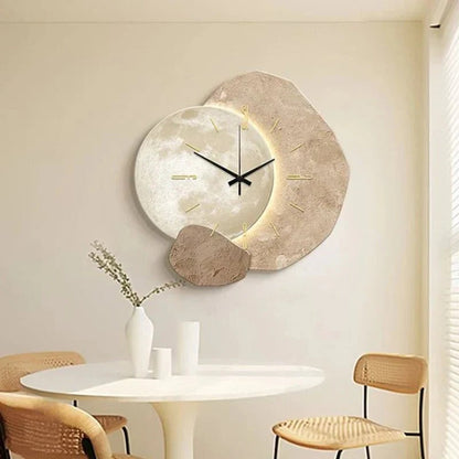 Belro minimalist wall clock with a sleek design, featuring a simple round face and modern hour and minute hands for home decor.