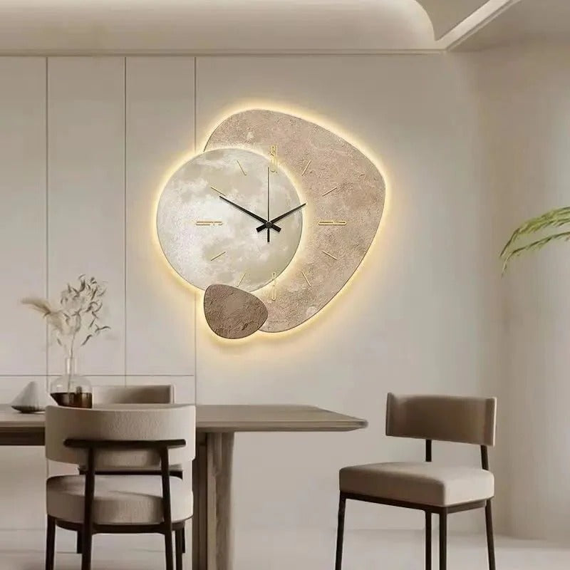 Belro minimalist wall clock with sleek design, round face, and simple hour markers, perfect for modern home decor.