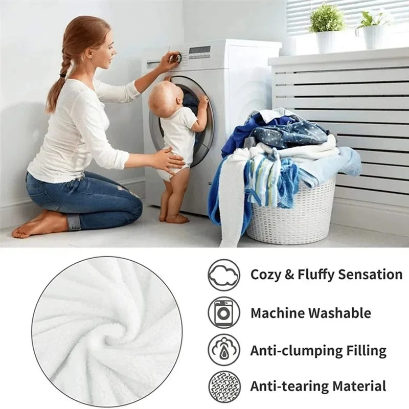 Belro multi-season blanket in cozy fabric, suitable for home bedding and throws, featuring a soft, neutral color.