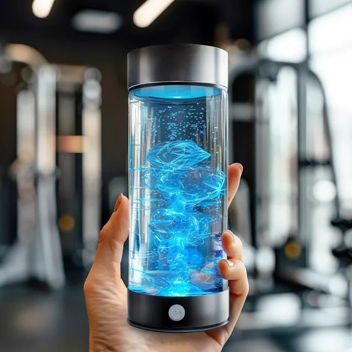 Belro hydrogen water bottle made of durable tools and hardware material, featuring a sleek design and portable size for on-the-go hydration.