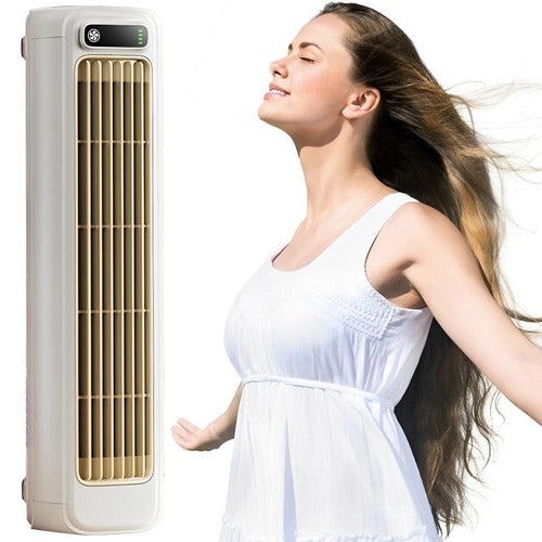 Belro portable tabletop fan with adjustable settings, compact electronic home appliance for cooling and air circulation.