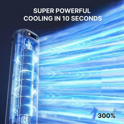 Belro portable tabletop fan with adjustable blades and compact design for effective cooling in indoor spaces.