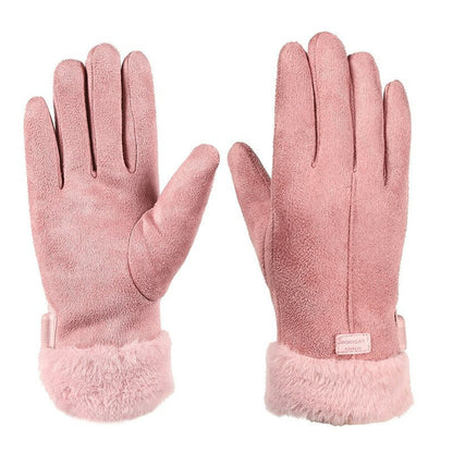 BowLift women's winter gloves with touchscreen fingertips, soft insulated lining, and warm, durable material for cold weather use.