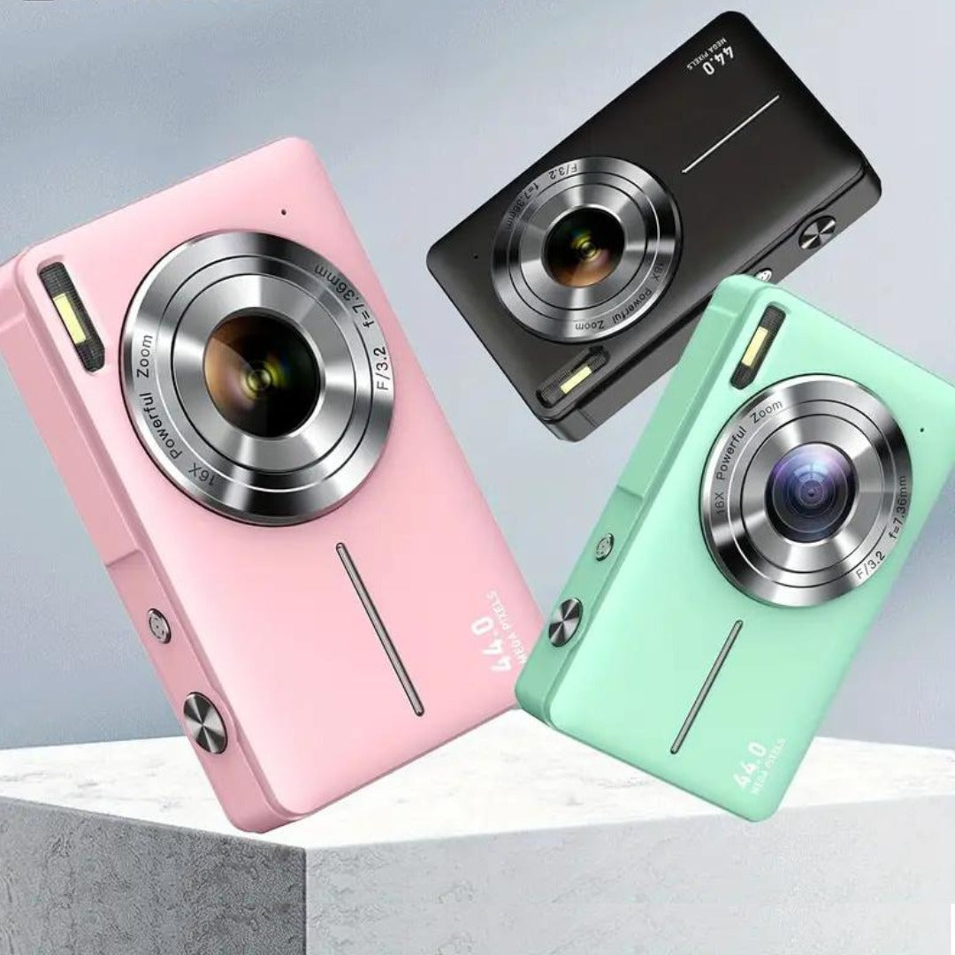 Belro compact digital camera with retro design, featuring a vintage-style body and modern digital features for photography enthusiasts.