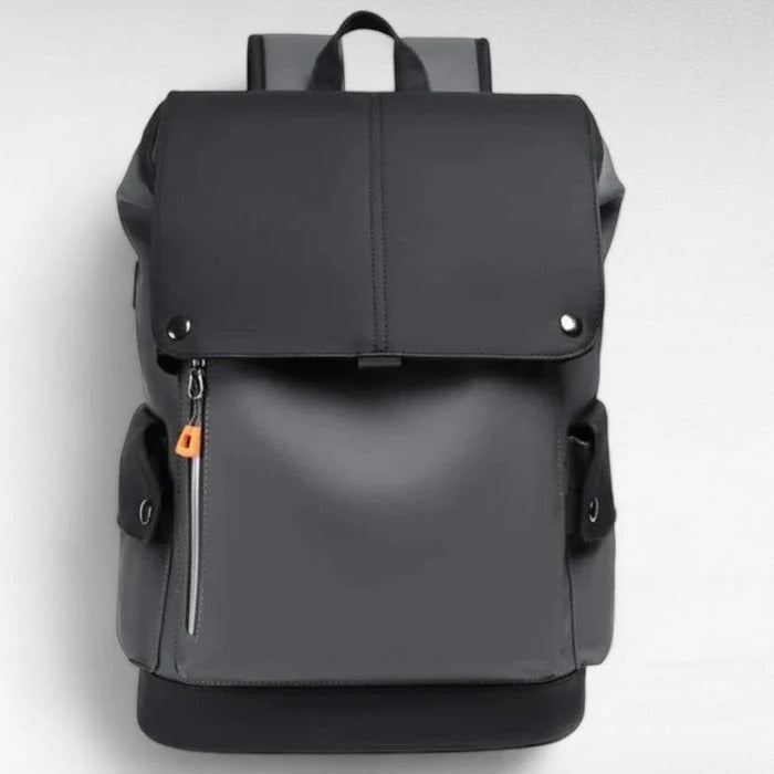 Belro Everyday Backpack designed for electronics and laptops, showing multiple compartments and padded straps for comfortable carrying.
