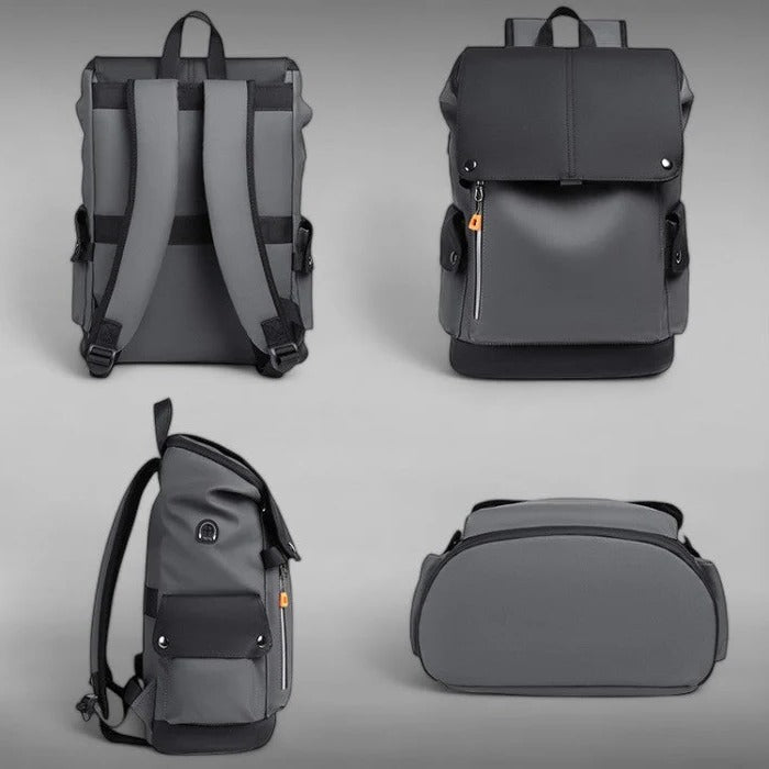 Belro Everyday Backpack designed for electronics and laptops, with multiple compartments and padded straps for comfortable carrying.