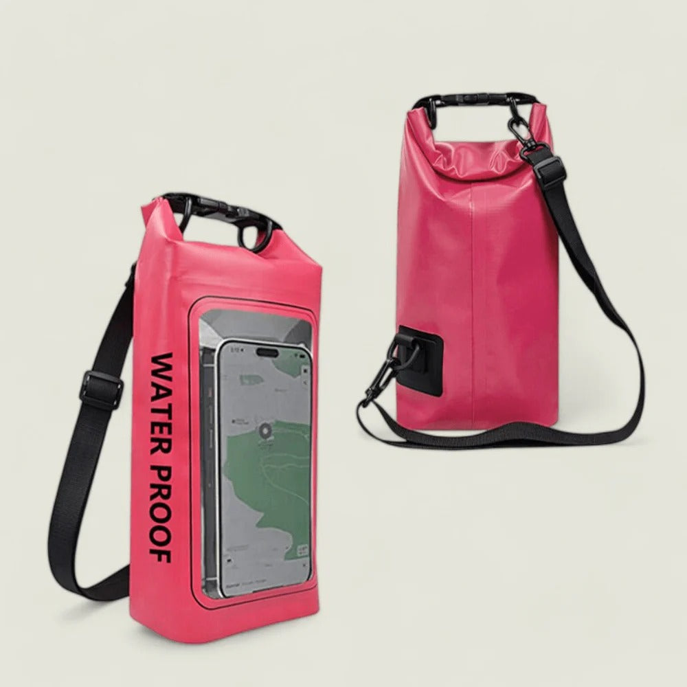 Belro waterproof phone pouch for electronics, showing a clear, sealed plastic case designed to protect smartphones from water damage.