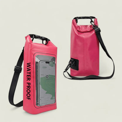 Belro waterproof phone pouch for electronics, showing a clear, sealed plastic case designed to protect smartphones from water damage.