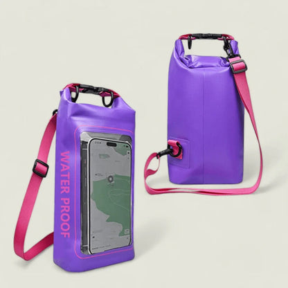 Belro waterproof phone pouch for electronics, showing transparent design and secure seal for protecting smartphones from water.