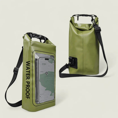 Belro waterproof phone pouch for electronics, showing a clear, sealed design protecting a smartphone from water damage