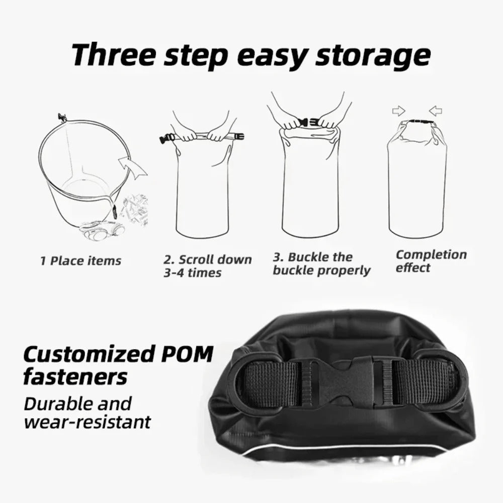 Belro waterproof phone pouch for electronics, shown in clear view, designed to protect smartphones from water damage.