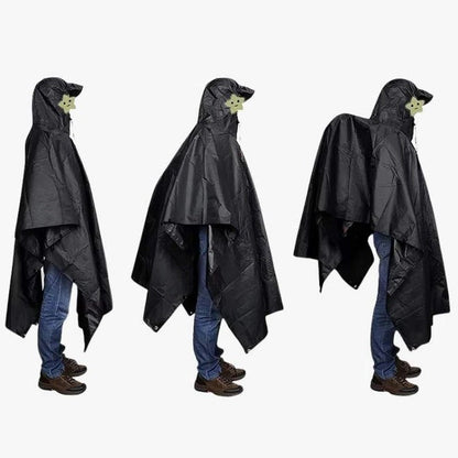 Belro rain poncho for outdoor coverage, lightweight waterproof rainwear with hood, designed for protection in wet weather conditions.