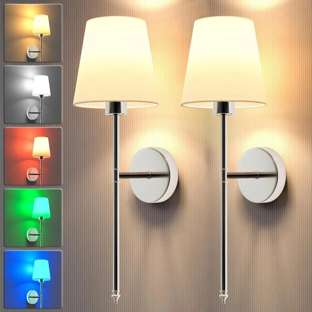 Belro wireless outdoor wall light mounted on a garden wall, providing ambient illumination for outdoor spaces.