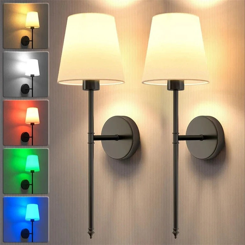 Belro wireless wall lights mounted outdoors, sleek design ideal for home garden illumination and outdoor lighting.