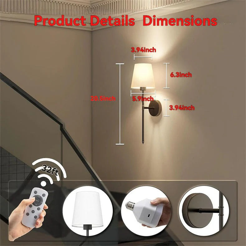 Belro wireless wall lights installed outdoors in a garden, providing ambient lighting for outdoor home and garden spaces.