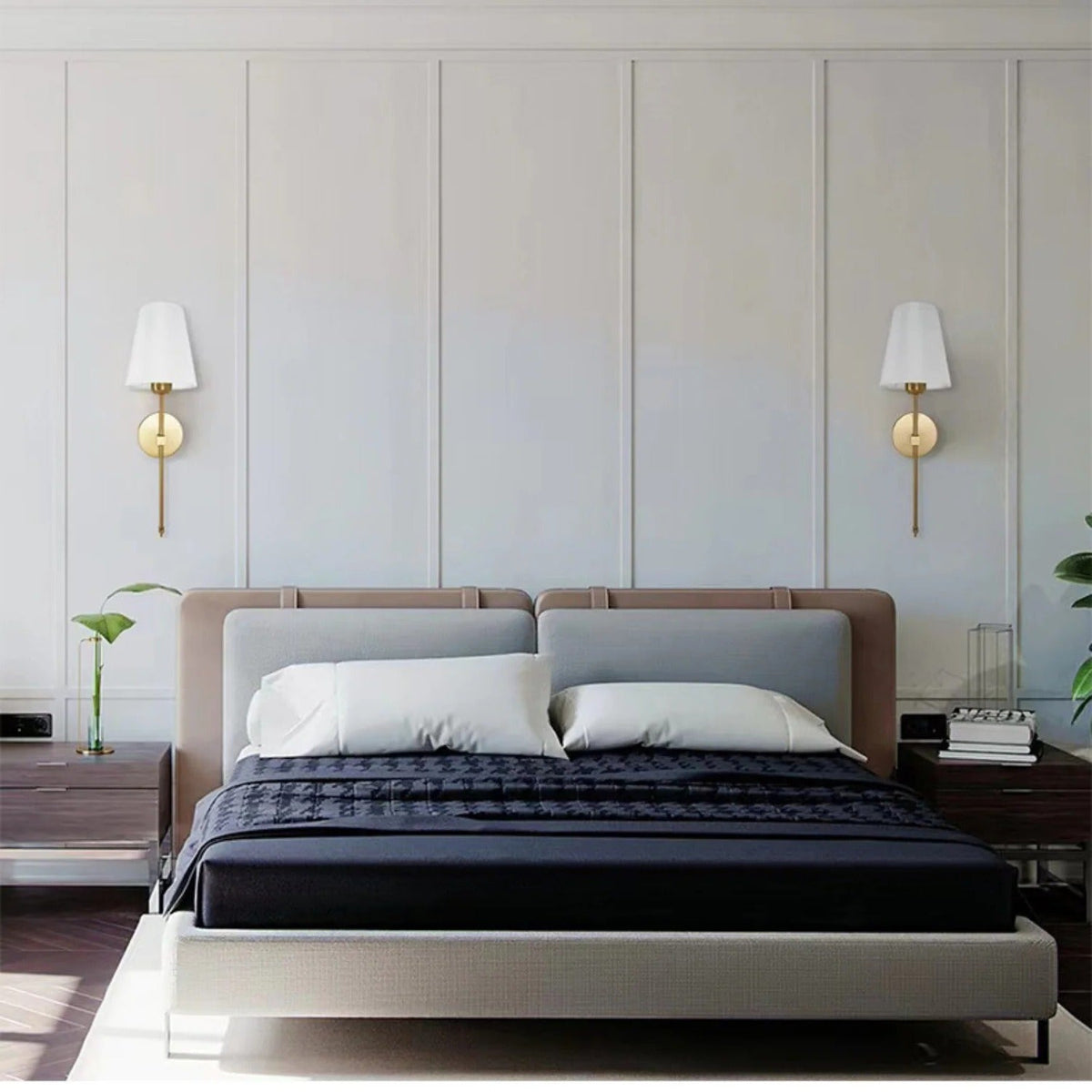 Belro wireless wall lights for outdoor home and garden use, mounted on a wall with a modern design and warm illumination.
