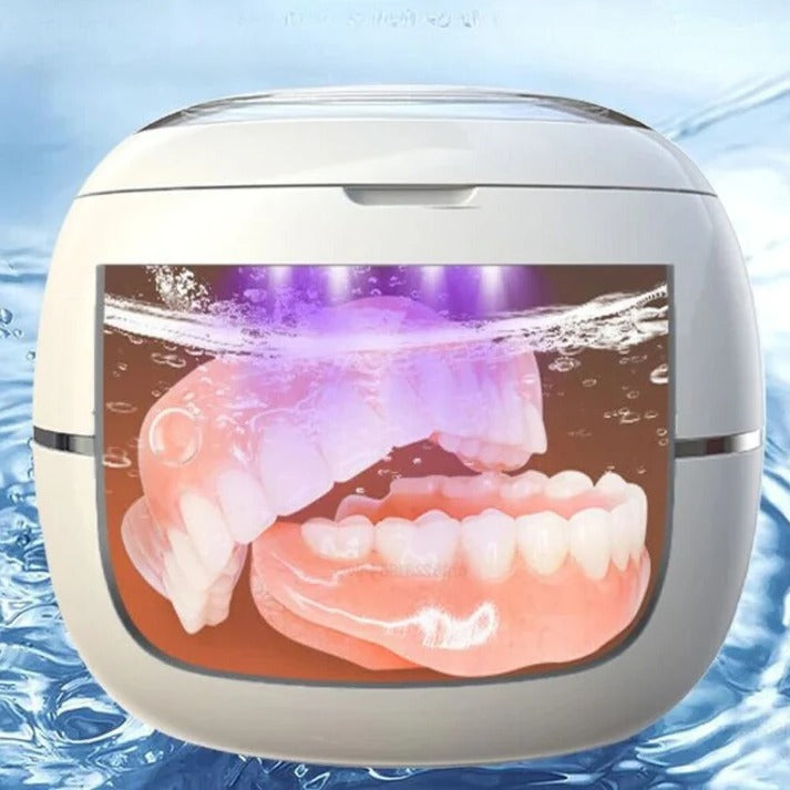Belro denture cleaner machine for home use, compact device designed to sanitize dentures effectively.