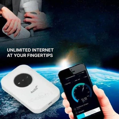 Belro portable WiFi router shown with compact design and multiple connection ports for reliable internet access.