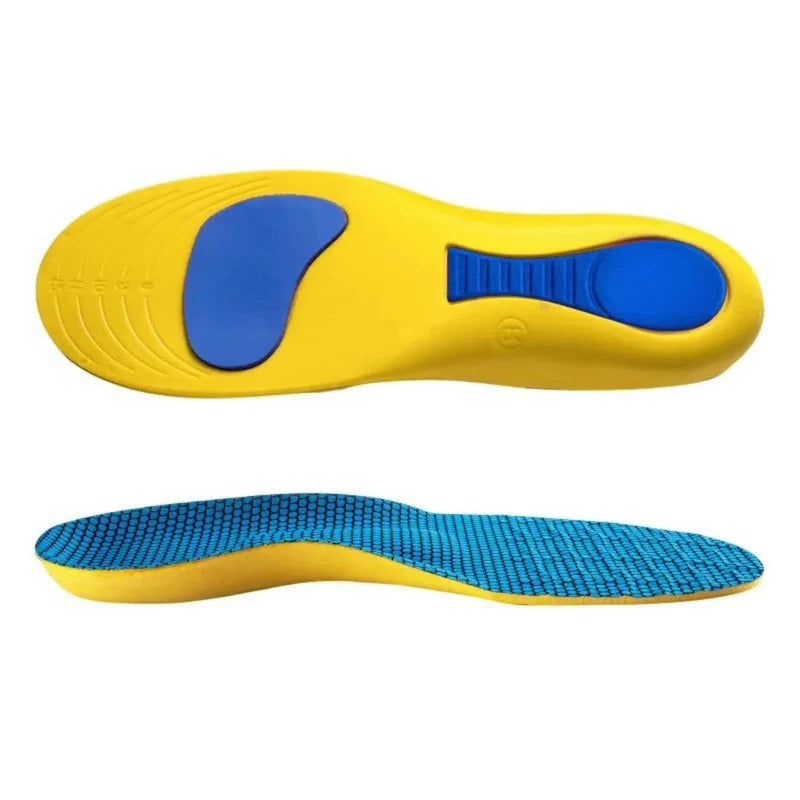 Belro orthopedic insoles for targeted foot support, showing cushioned design and arch alignment for enhanced comfort and stability.