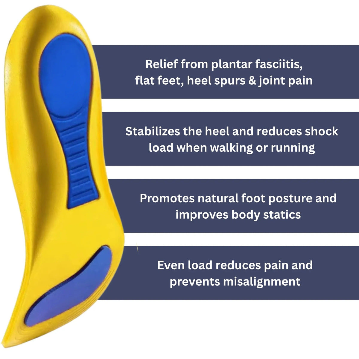 Belro orthopedic insoles for targeted foot support, showing contoured design and cushioned surface for comfort and stability.