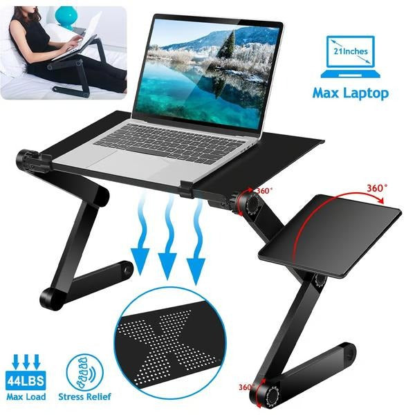 Belro ergonomic laptop stand for computers, featuring adjustable height and sleek design for comfortable use.