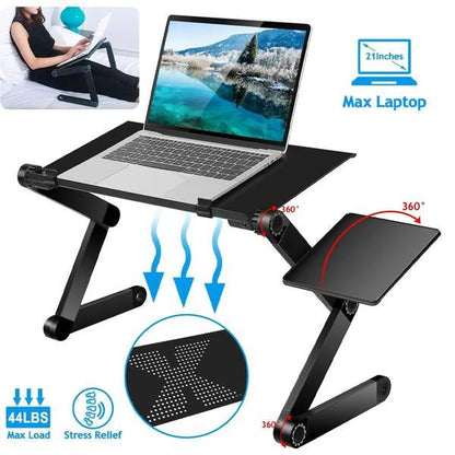 Belro ergonomic laptop stand for computers, featuring adjustable height and sleek design for comfortable use.
