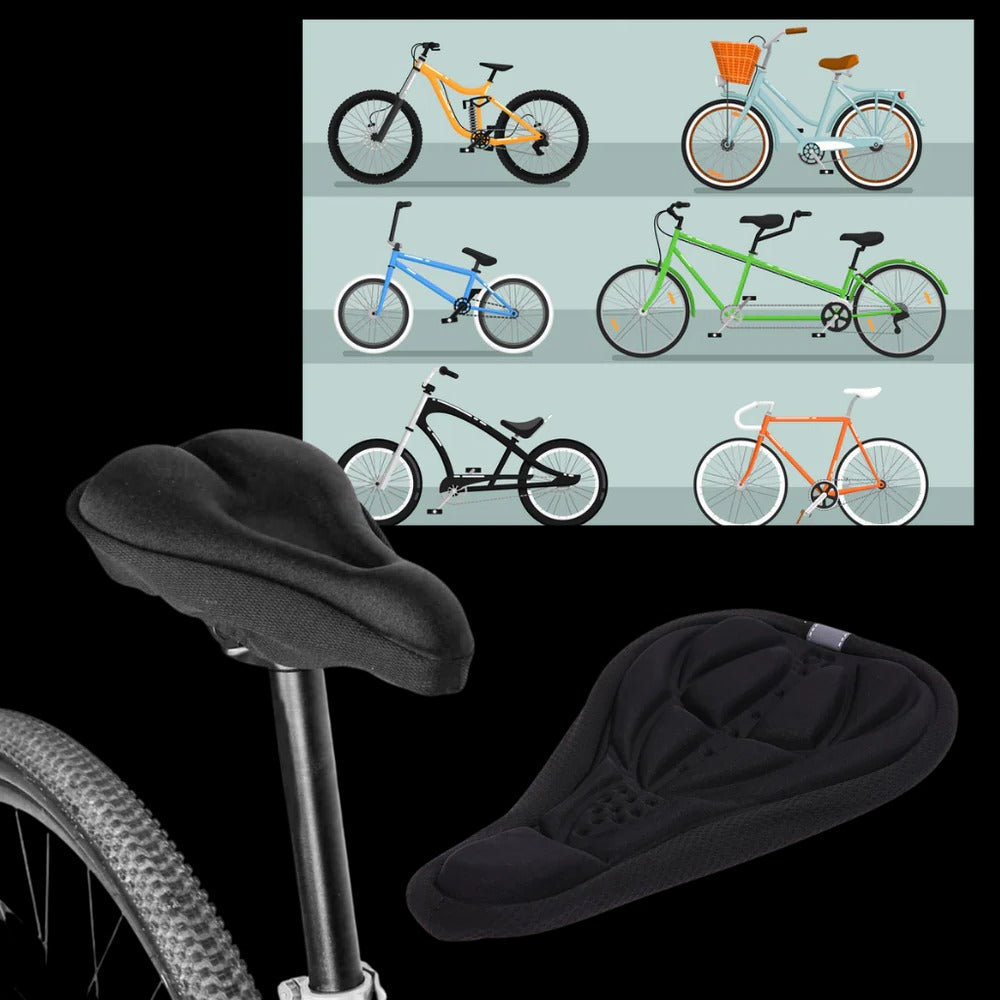 Belro padded bike seat cushion designed for outdoor use, providing comfortable support for cycling activities.