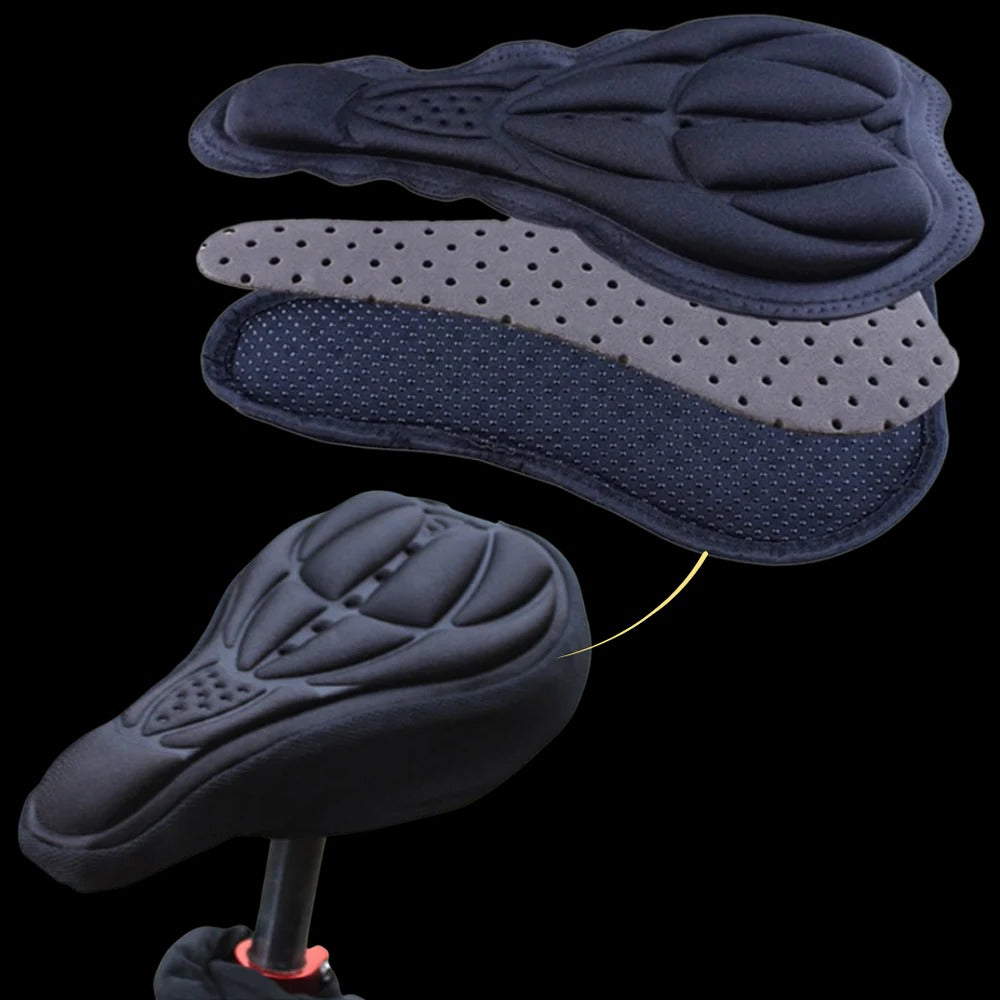 Belro padded bike seat cushion with ergonomic padding, designed for outdoor cycling comfort and durability.