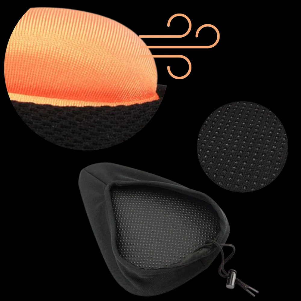 Belro padded bike seat cushion with soft padding, designed for outdoor use, offering comfort for bike rides in home and garden settings.