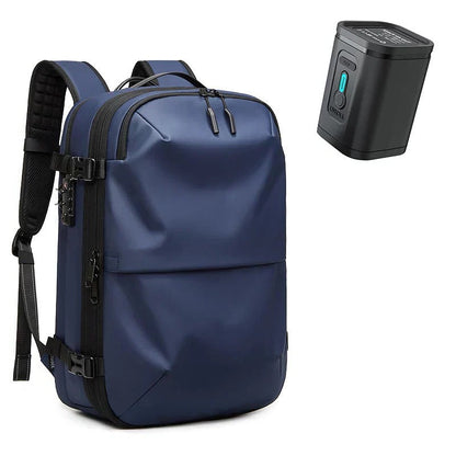 Belro compression travel backpack with multiple compartments, padded straps, and durable fabric for easy packing and travel comfort.