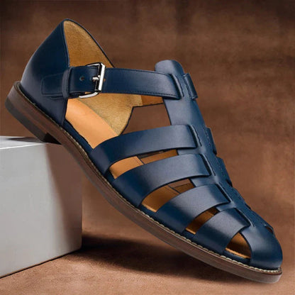 Belro men's adjustable sandals with open toe design and strap closures, showcasing casual footwear for warm weather.