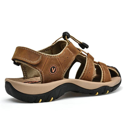 Belro men's summer outdoor sandals featuring open-toe design, adjustable straps, and cushioned soles for comfortable wear.