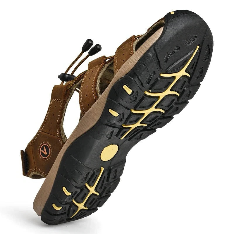 Belro men's summer outdoor sandals with adjustable straps and cushioned soles, perfect for warm weather and casual outdoor activities.