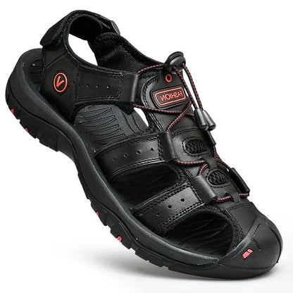 Belro men's summer outdoor sandals with adjustable straps and cushioned soles, ideal for casual outdoor activities.