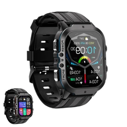 Belro waterproof sports smartwatch with digital display, fitness tracking features, and durable design for active wear.