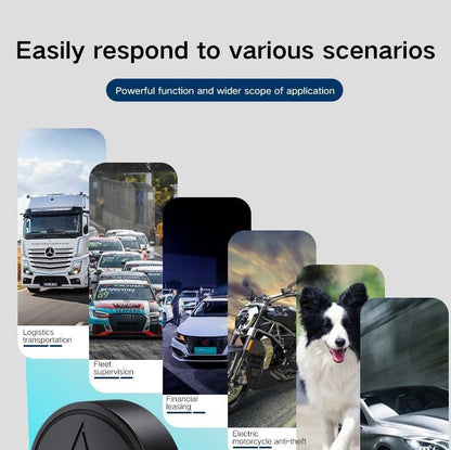 Mini magnetic GPS tracker by Belro, compact electronic device with magnetic case for accurate location tracking and navigation.