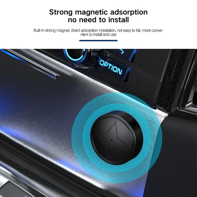 Mini Magnetic GPS Tracker by Belro, compact electronic device with magnetic case for real-time location tracking.