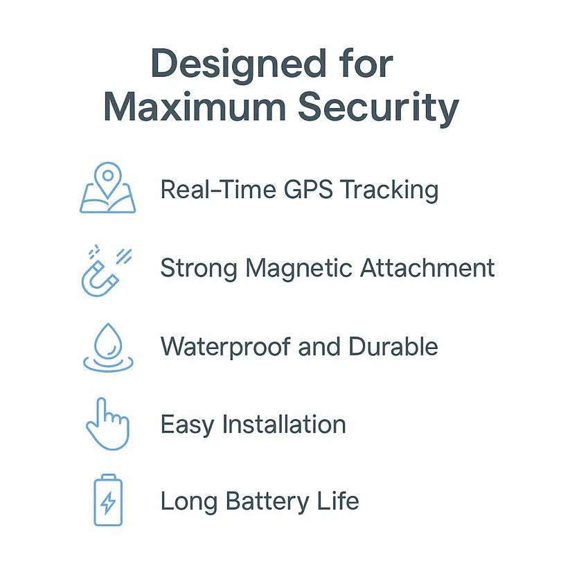 Mini magnetic GPS tracker by Belro, showing compact electronic device with magnetic attachment for tracking and navigation.