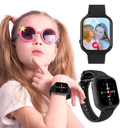 Kids smart watch GPS tracker by Belro showing a colorful digital display and adjustable strap, designed for child safety and navigation.