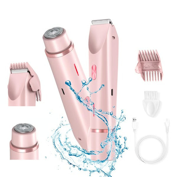 Belro women’s electric shaver and bikini trimmer with dual blades and ergonomic handle for smooth personal grooming.