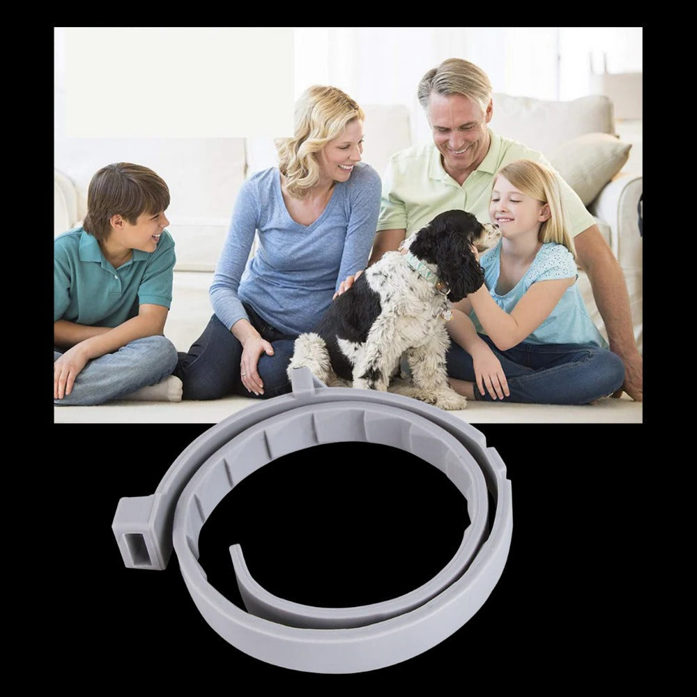 Belro parasite repellent dog collar with adjustable strap, designed to protect pets from fleas and ticks.