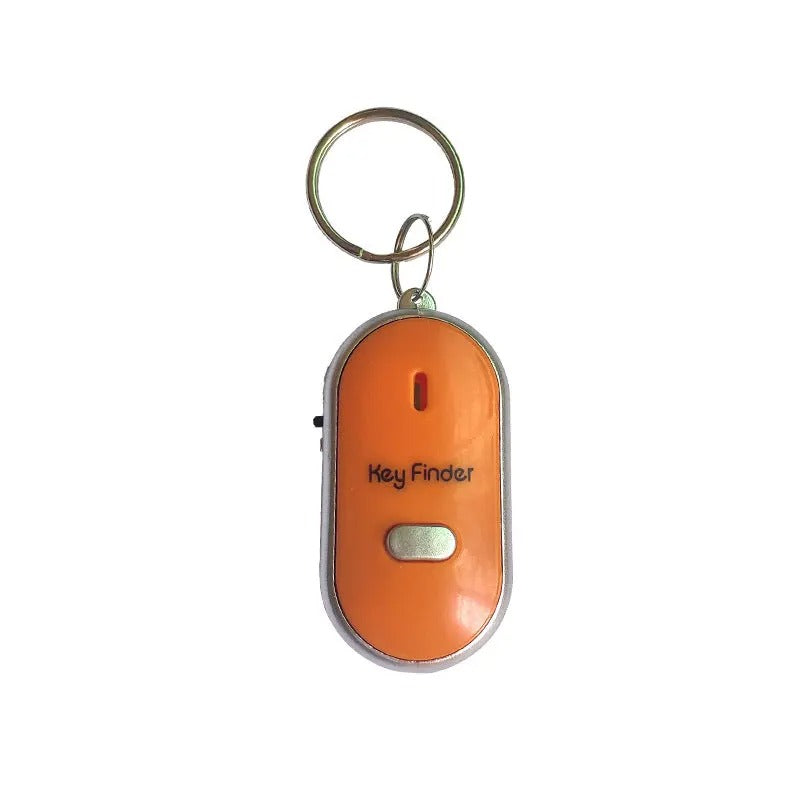 Belro whistle-activated key finder device with keychain attachment, electronic GPS locator for easy key tracking.