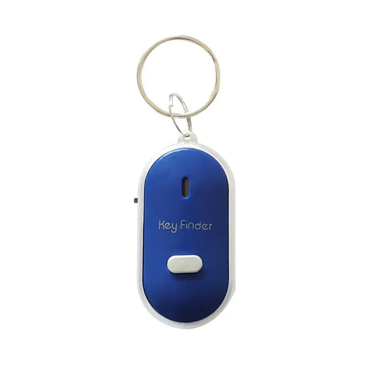 Belro whistle-activated key finder with GPS device, compact electronic tracking gadget for locating keys easily.