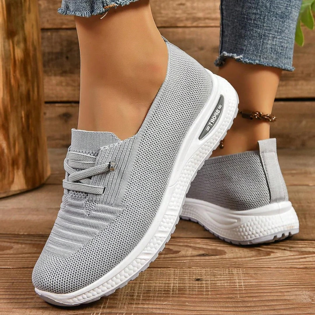 Pair of women’s comfort sneakers from Belro, showcasing their casual design and breathable fabric for everyday wear.
