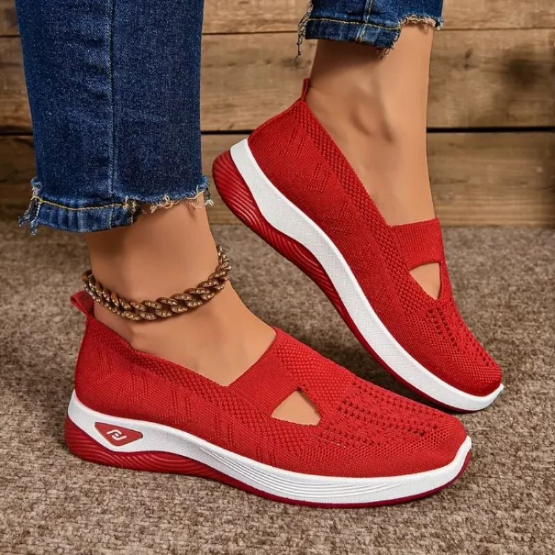 Belro women’s comfort mesh sneakers showing breathable fabric, stylish design, and casual athletic shoe appearance.