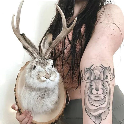 Belro Jackalope wall decor featuring a detailed, rustic animal sculpture suitable for home and garden interior accents.