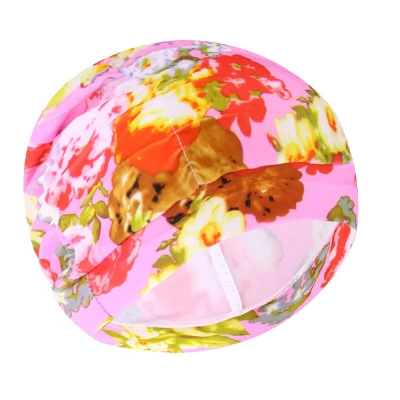 Belro stylish stretch swimming cap in vibrant color, designed for comfortable outdoor swimming and water activities.