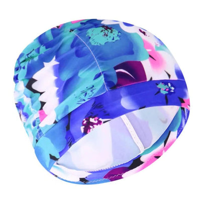 Belro stylish stretch swimming cap, lightweight and comfortable for outdoor swimming, shown in a close-up image.
