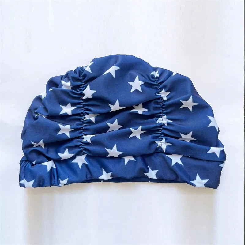 Belro stylish stretch swimming cap in vibrant color, designed for outdoor swimming and water sports.