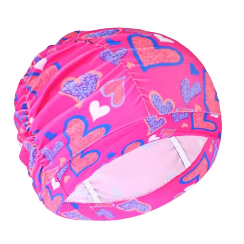 Belro stylish stretch swimming cap in vibrant colors, designed for comfortable outdoor swimming activities.